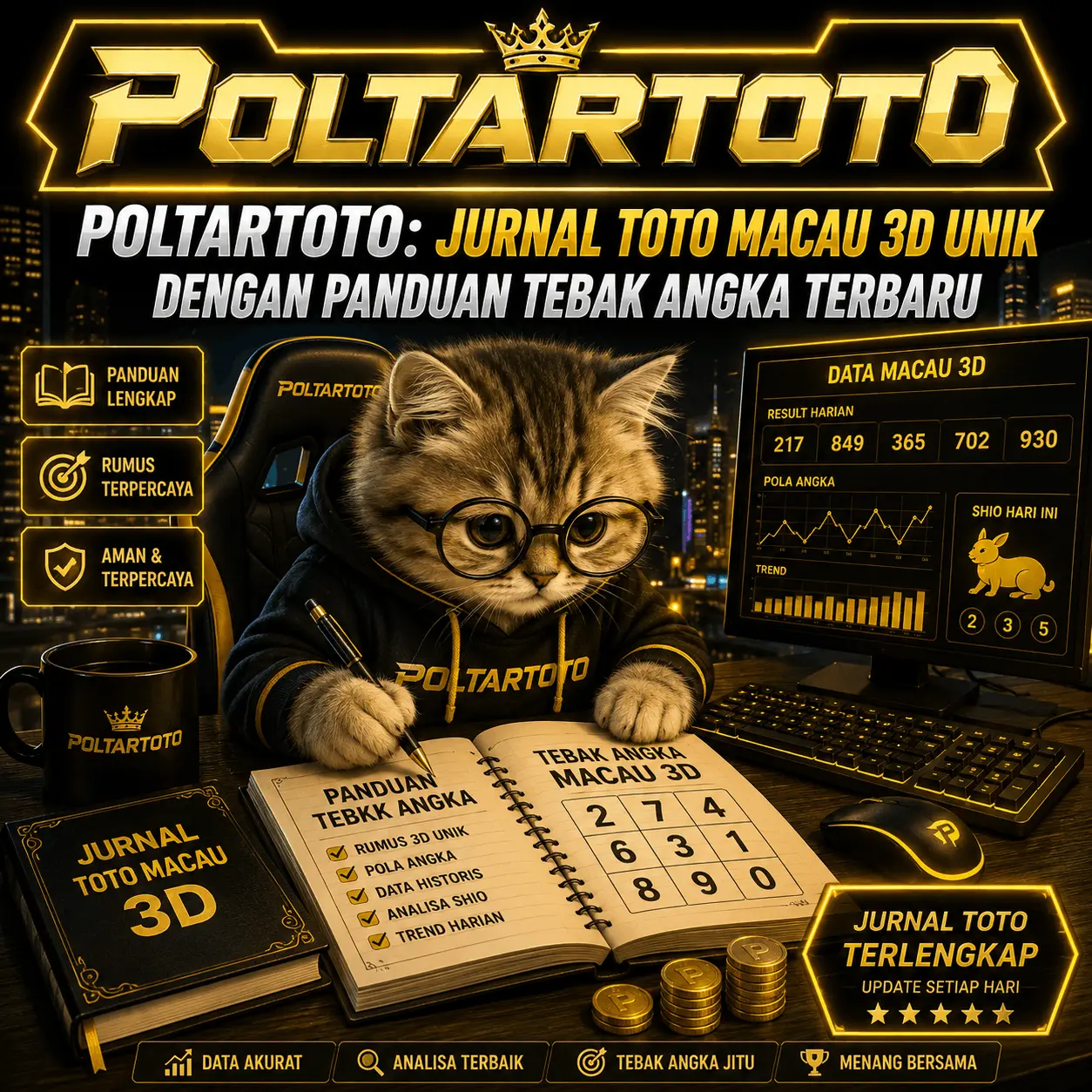 POLTARTOTO: Jurnal Toto Macau 3D Unik dengan Panduan Tebak Angka Terbaru